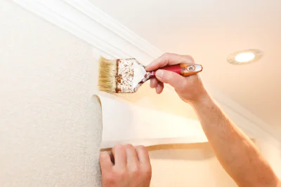 Pose de papier peint à la Bruère-sur-Loir — revêtements muraux et toiles de verre